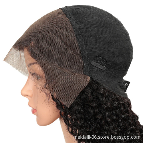 Remy Brazilian Kinky Curly Lace Front Wig Lace Frontal Human Hair Wigs for Black Women